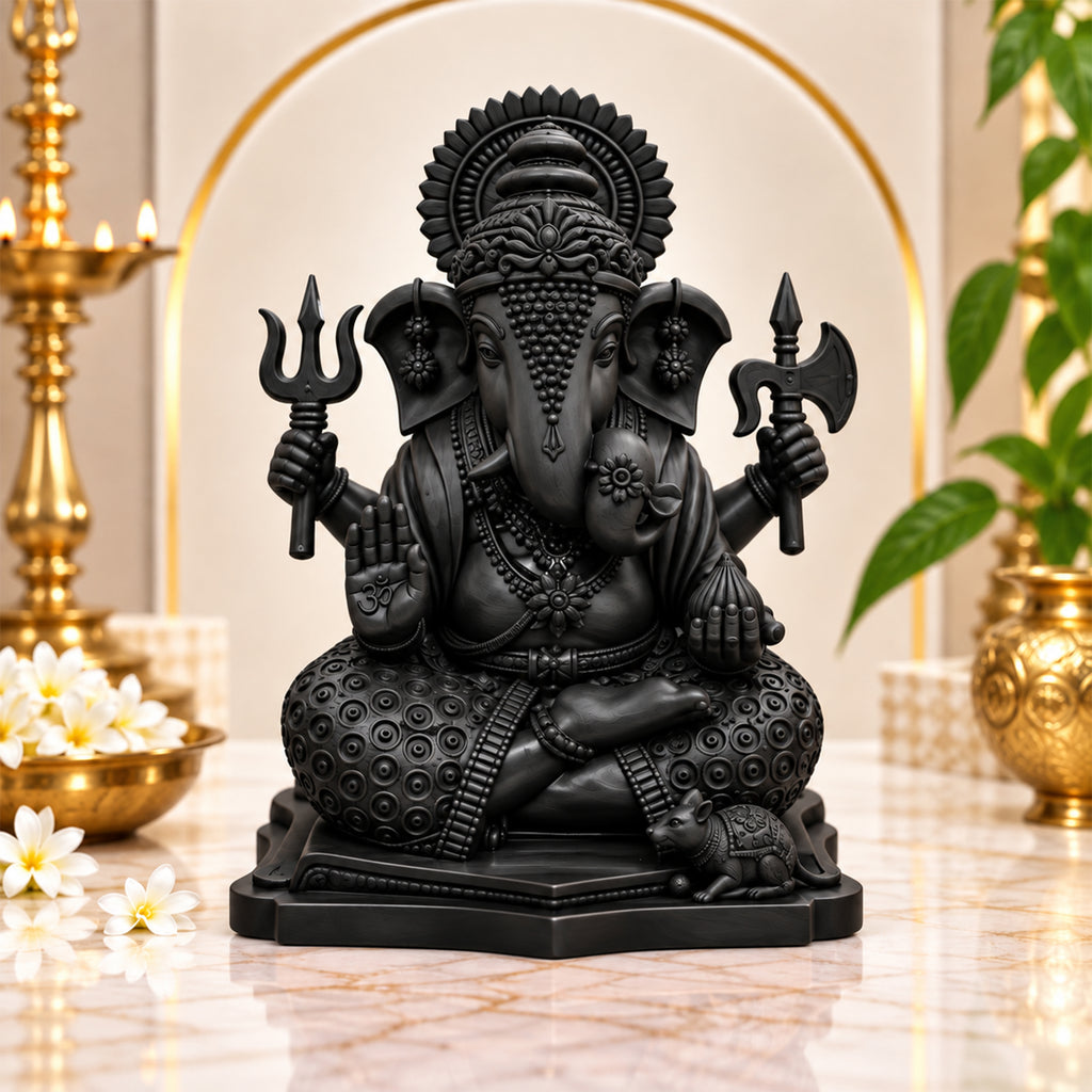 Meditating Ganesh Idol