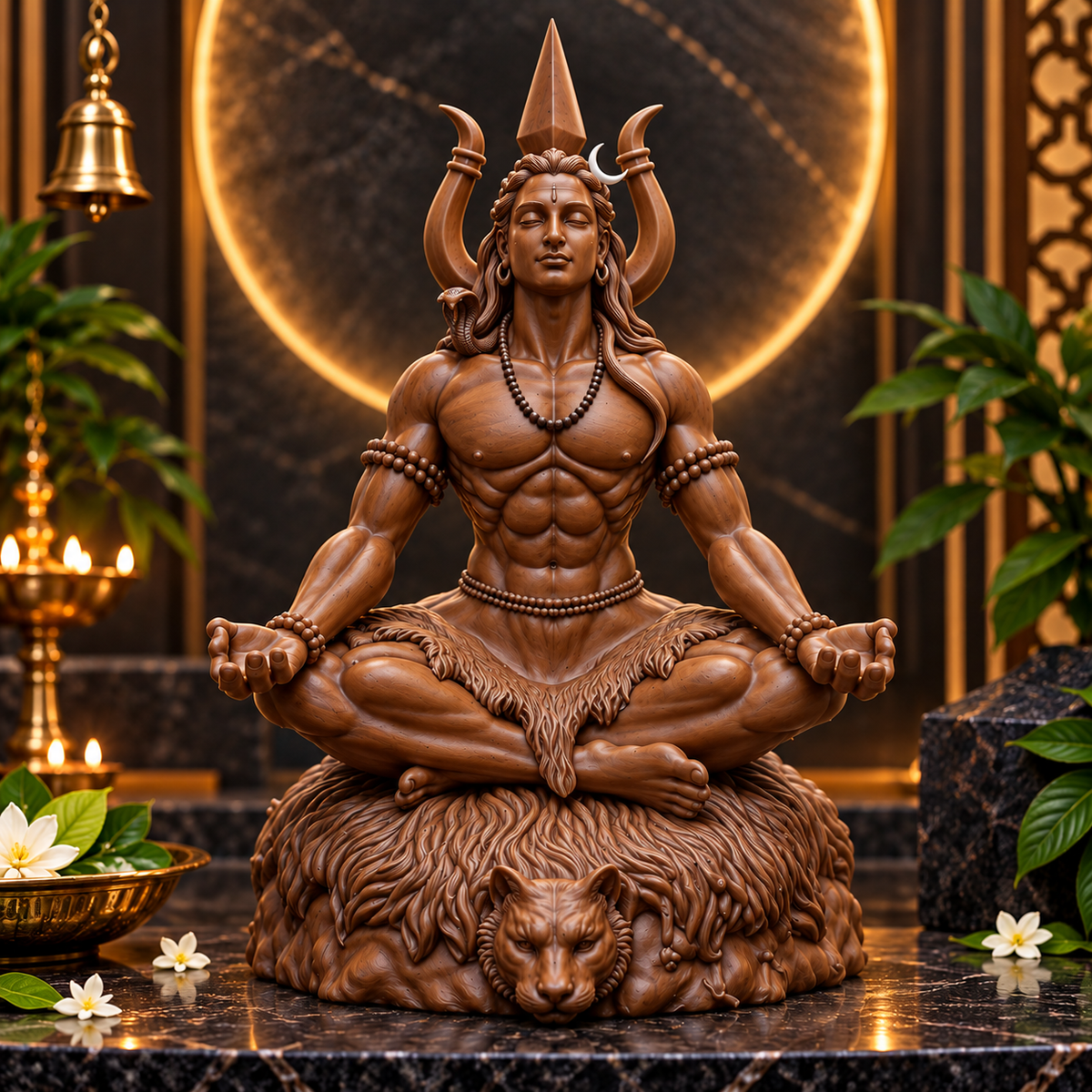 Meditating Shiva Idol
