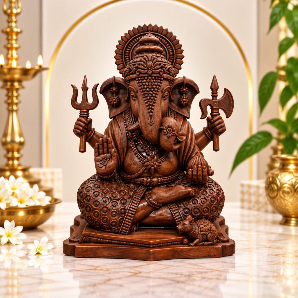 Meditating Ganesh Idol