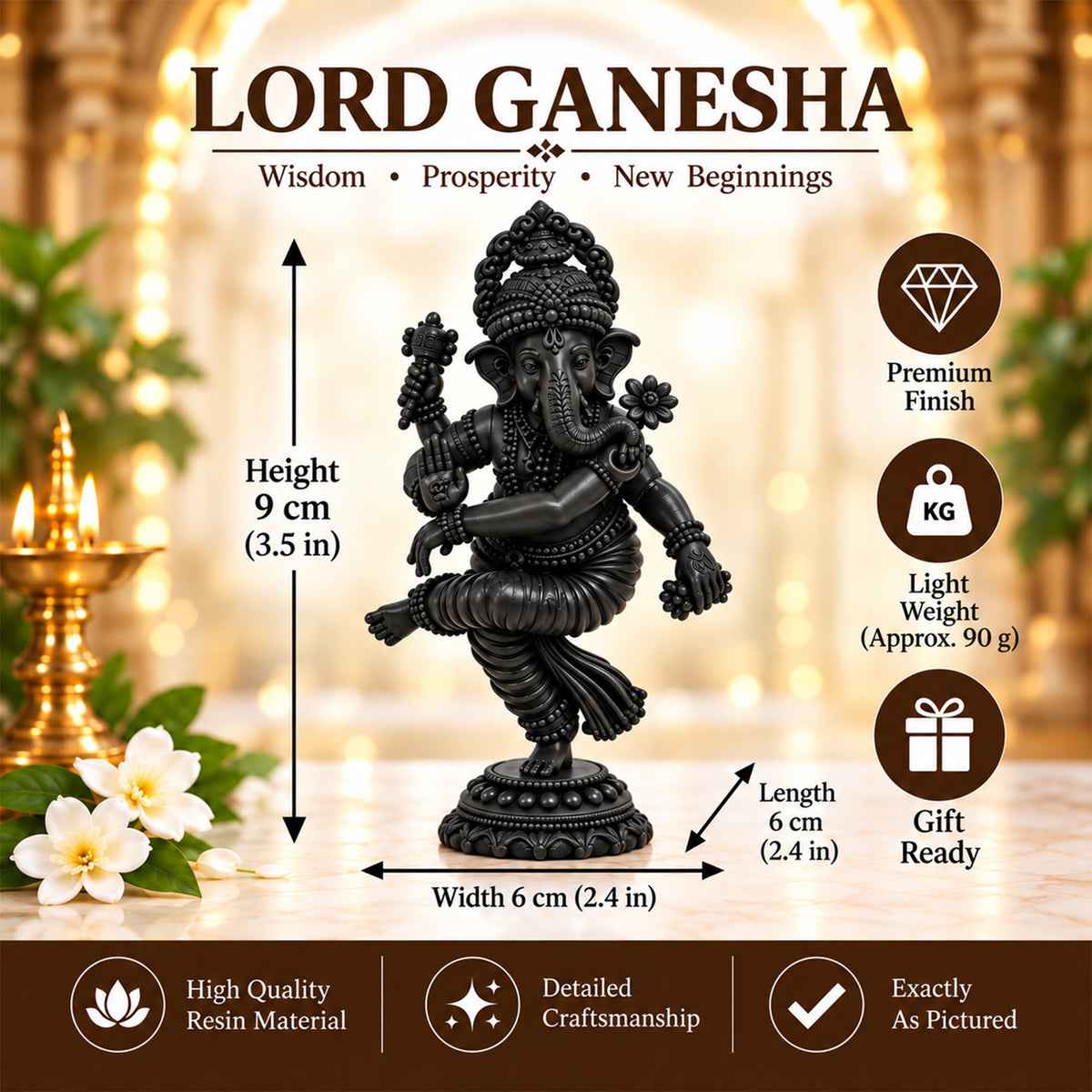 Dancing Ganapati Idol