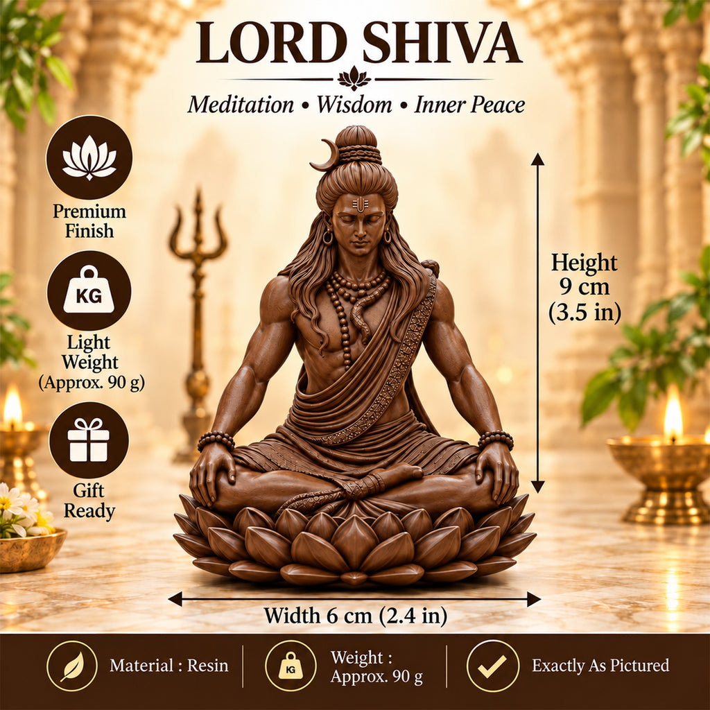 Meditating Mahadev Statue