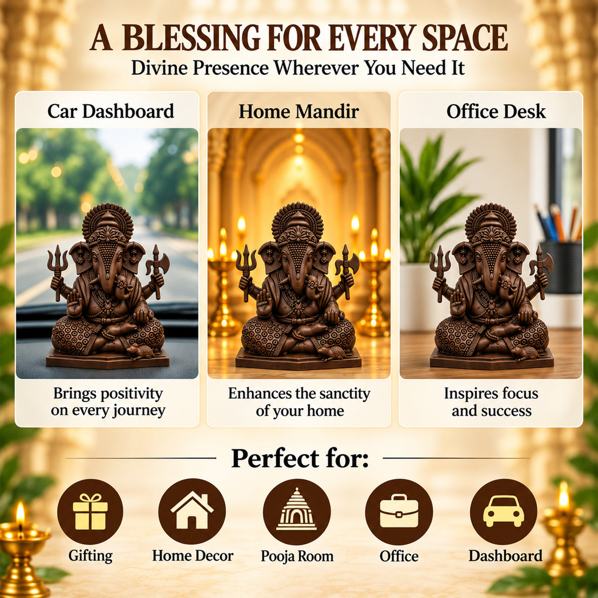 Meditating Ganesh Idol
