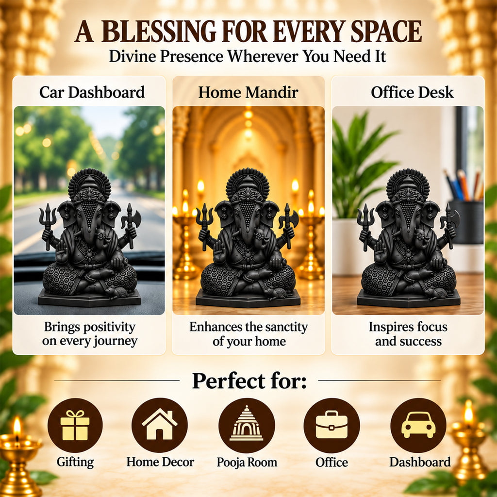 Meditating Ganesh Idol