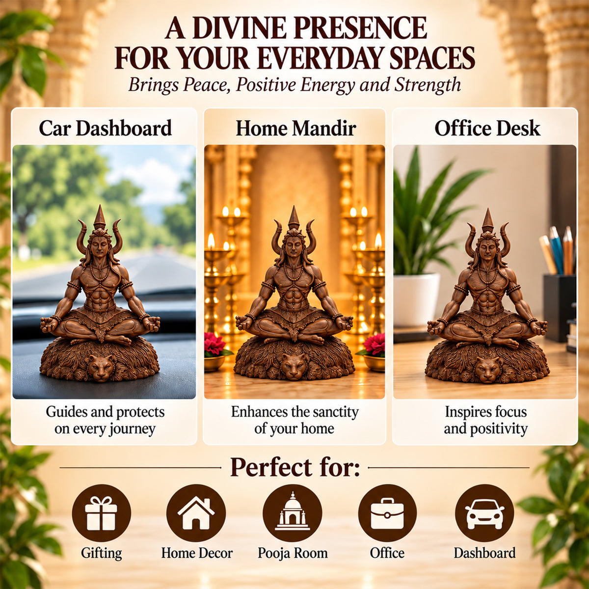 Meditating Shiva Idol