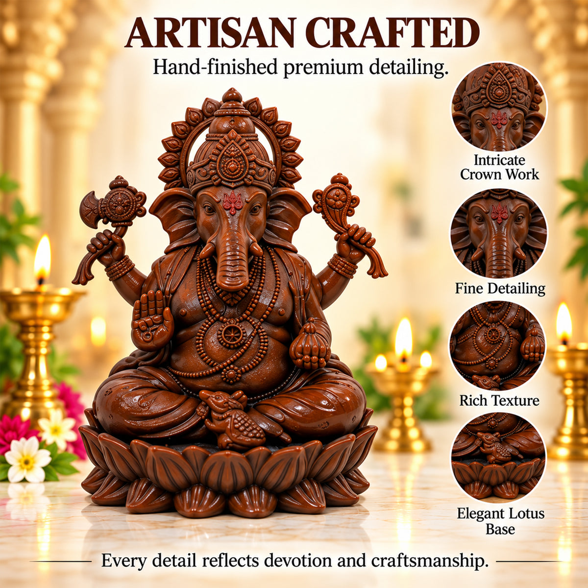 Divine Ganesha Idol