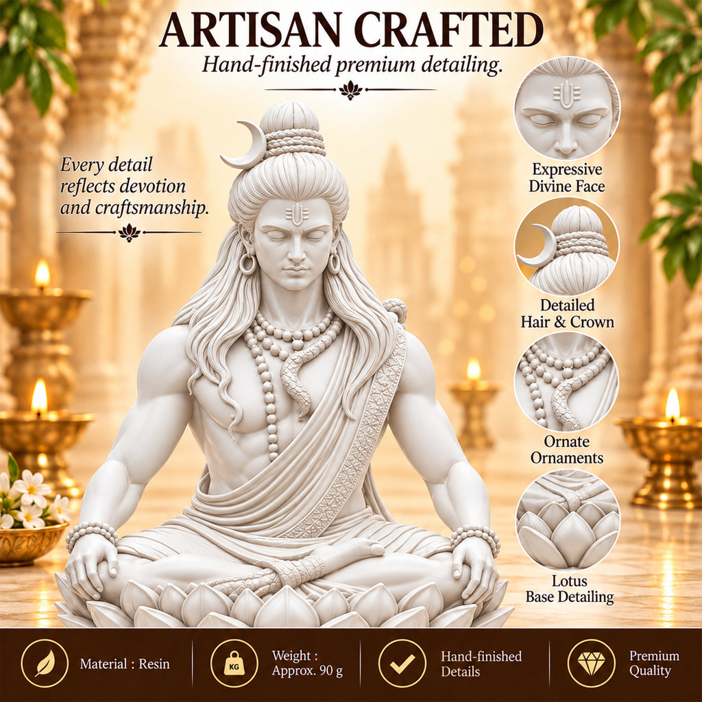 Meditating Mahadev Statue