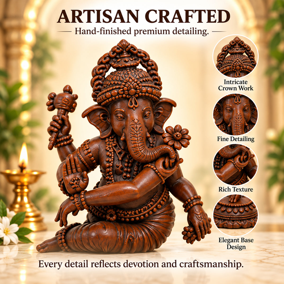 Dancing Ganapati Idol