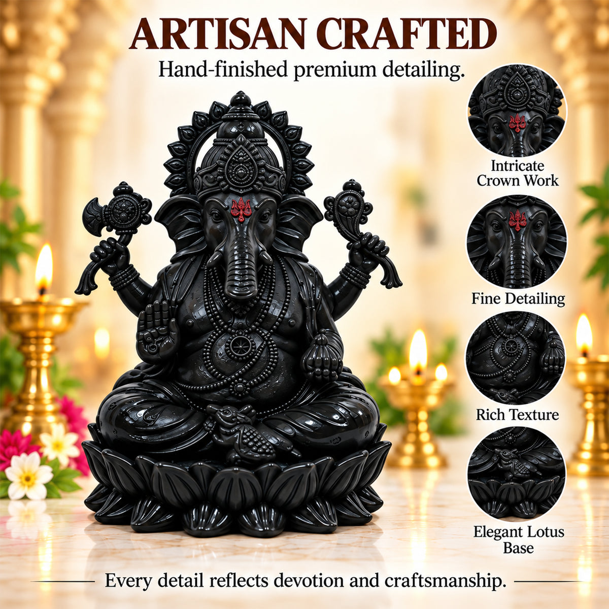 Divine Ganesha Idol