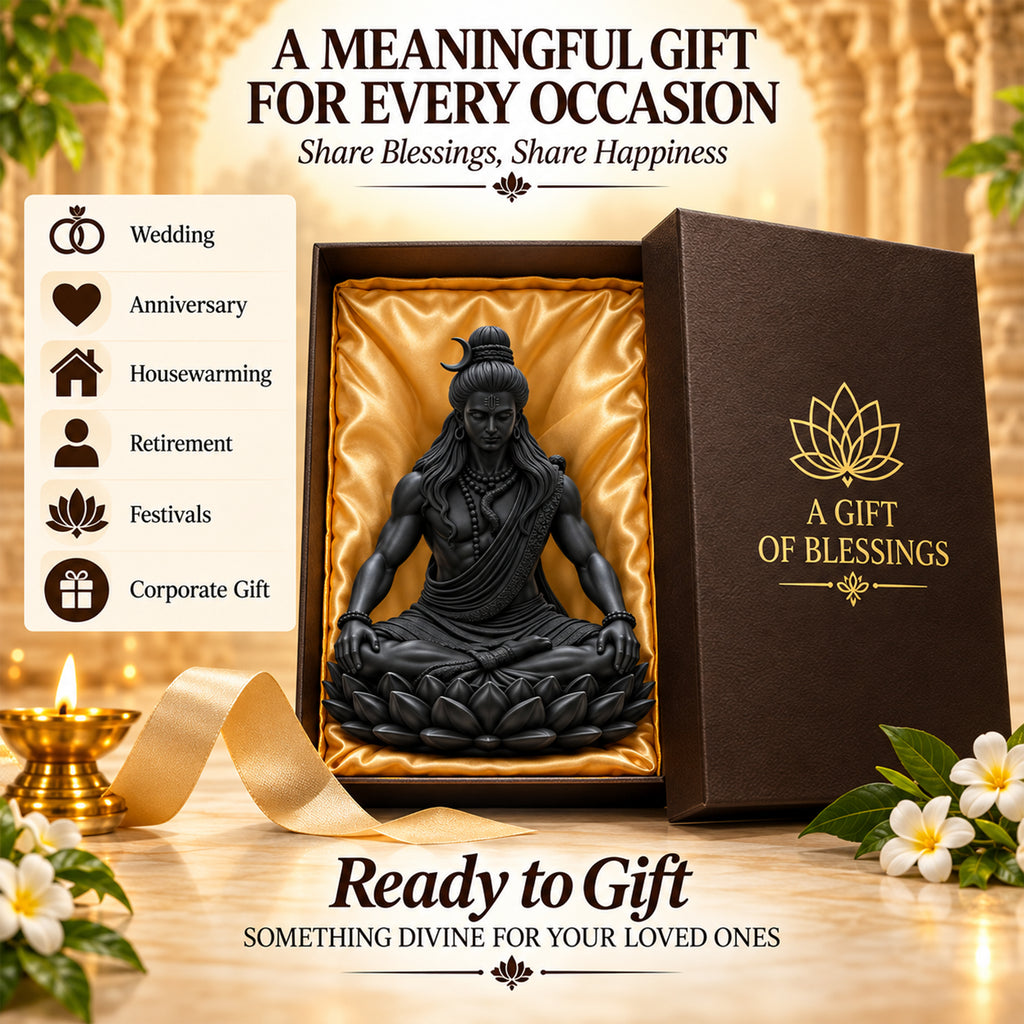 Meditating Mahadev Statue
