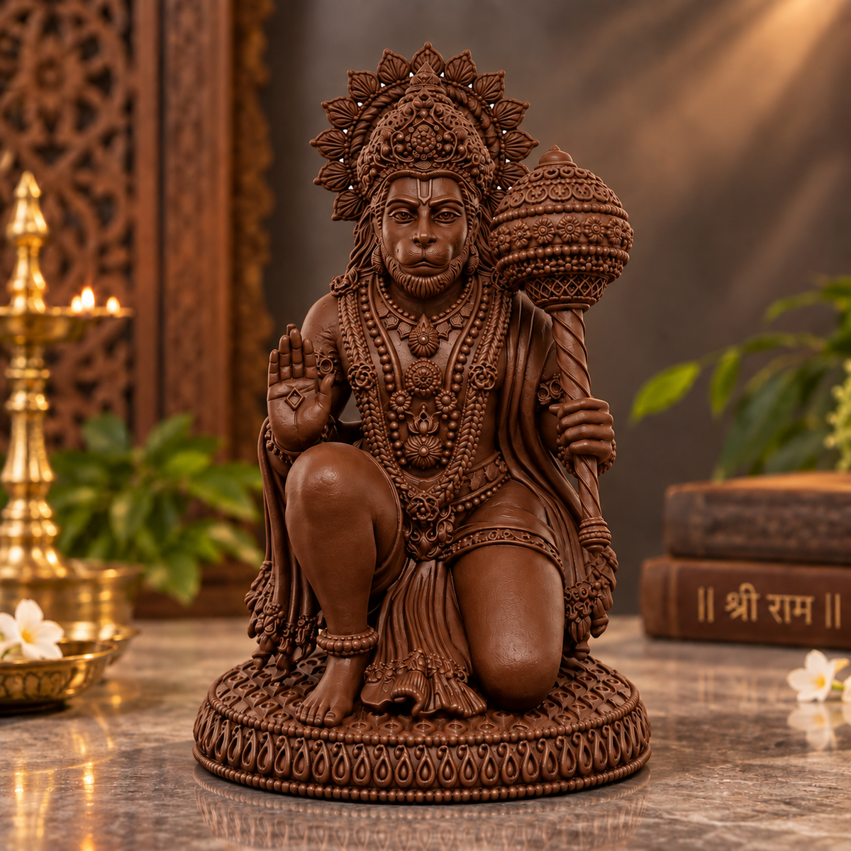 Veer Hanuman Idol with Gada